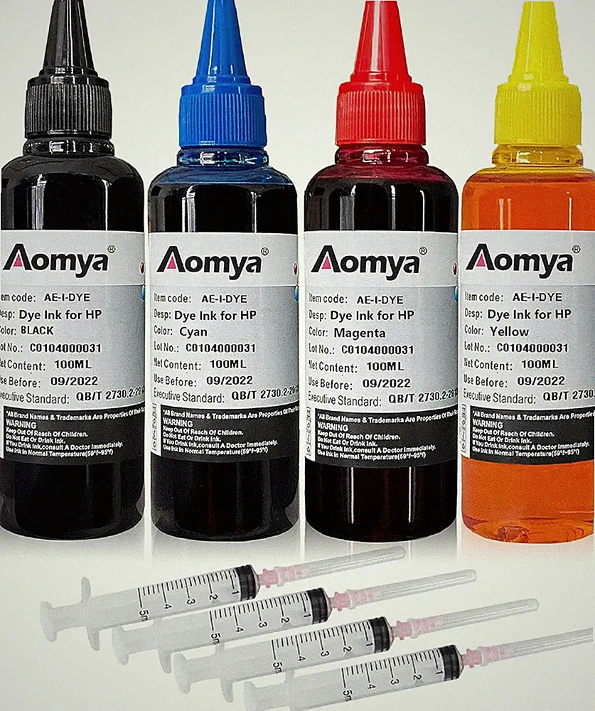 Aomya 400ml Ink Refill Kit 4 Color for HP 61 63 901 902 Printer CISS System