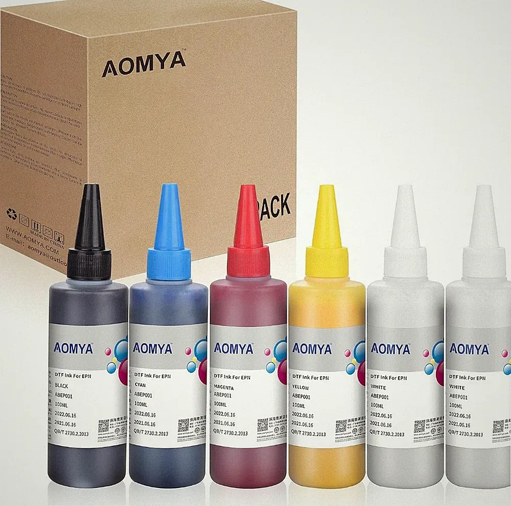 Aomya Premium DTF Transfer Ink 600ML for Epson ET-8550 ET-8500 L1800 L805 & ALL