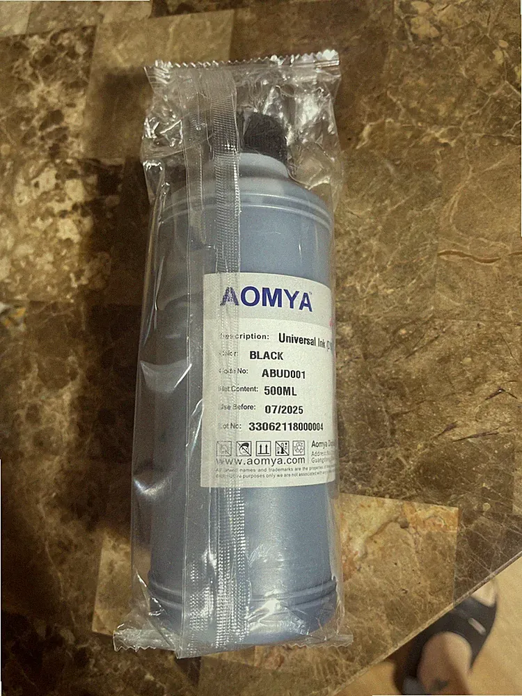 AOMYA Universal Ink (DYE) Black 500ml Exp: 07/2025