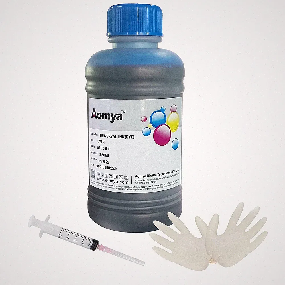 AOMYA Universal Ink (DYE) CYAN 250ML -CHA