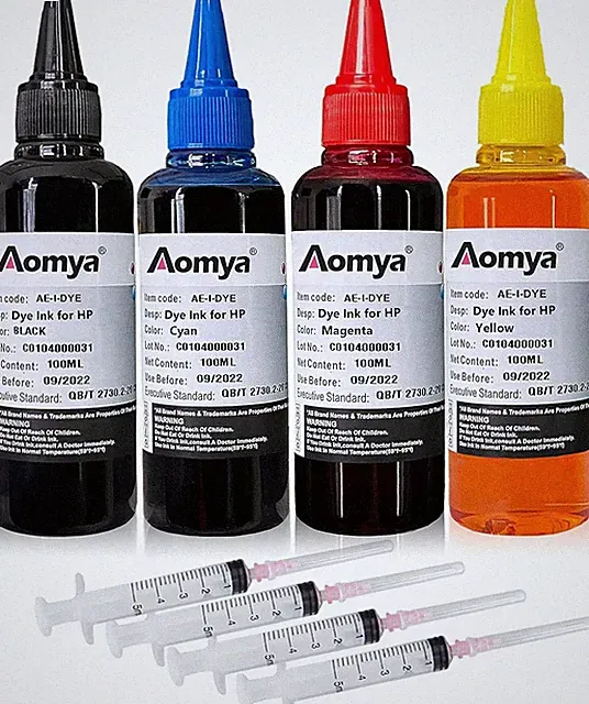 Kit De Recarga De Tinta De 100 Ml Para Hp 61 60 62 63950951564920901 Impresora